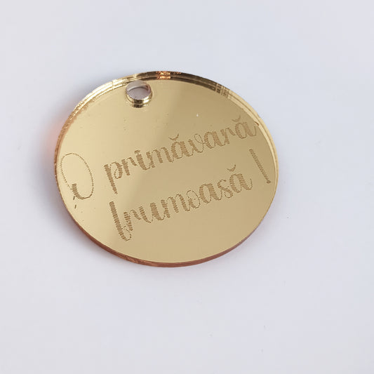 Pandantiv Circular „O primăvară frumoasă!”