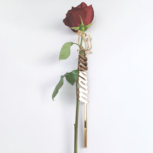 Topper Floral „Mama” cu Trandafir