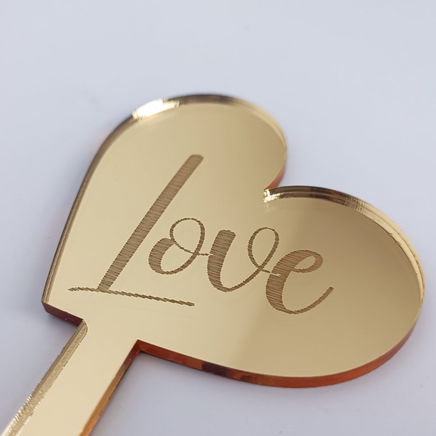 Topper Floral Inimă „Love”