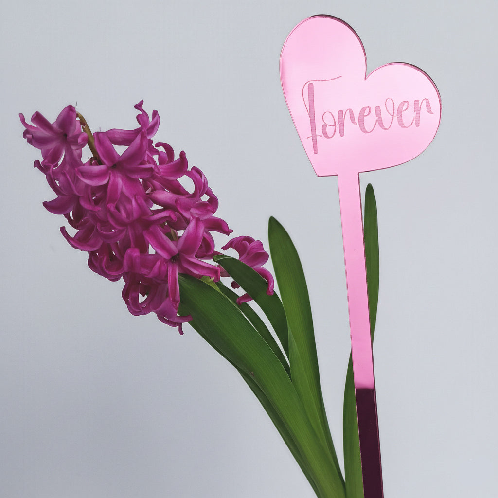 Topper Floral Inimă „Forever”