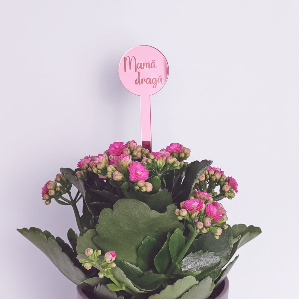 Topper Floral „Mamă dragă”