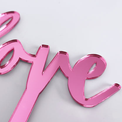 Topper Floral „Love” cu Tijă Scurtă