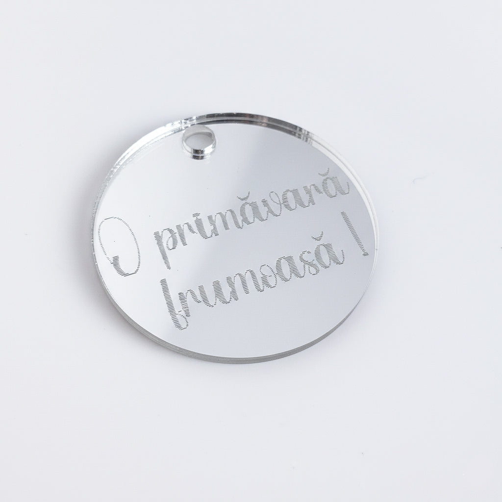 Pandantiv Circular „O primăvară frumoasă!”