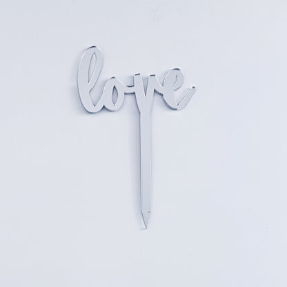 Topper Floral „Love” cu Tijă Scurtă