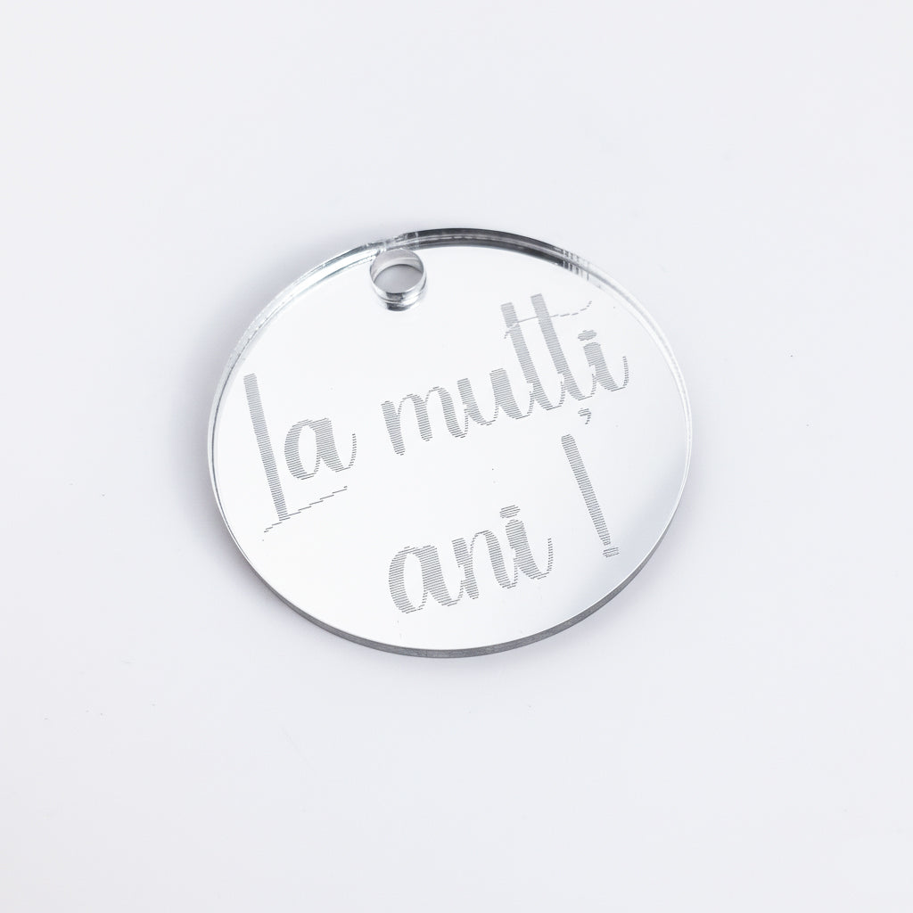 Pandantiv Circular „La mulți ani!”