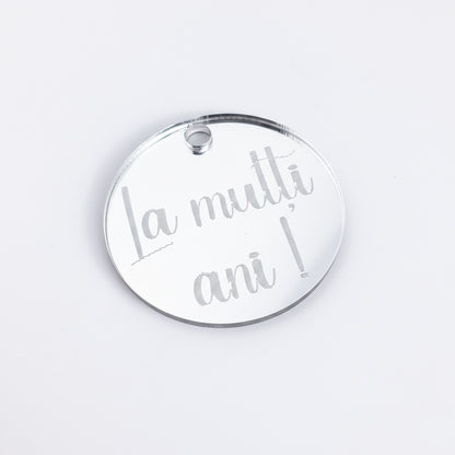 Pandantiv Circular „La mulți ani!”