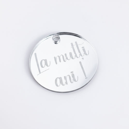 Pandantiv Circular „La mulți ani!”