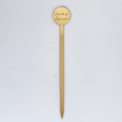 Topper Floral „Vrei să fii soția mea?”