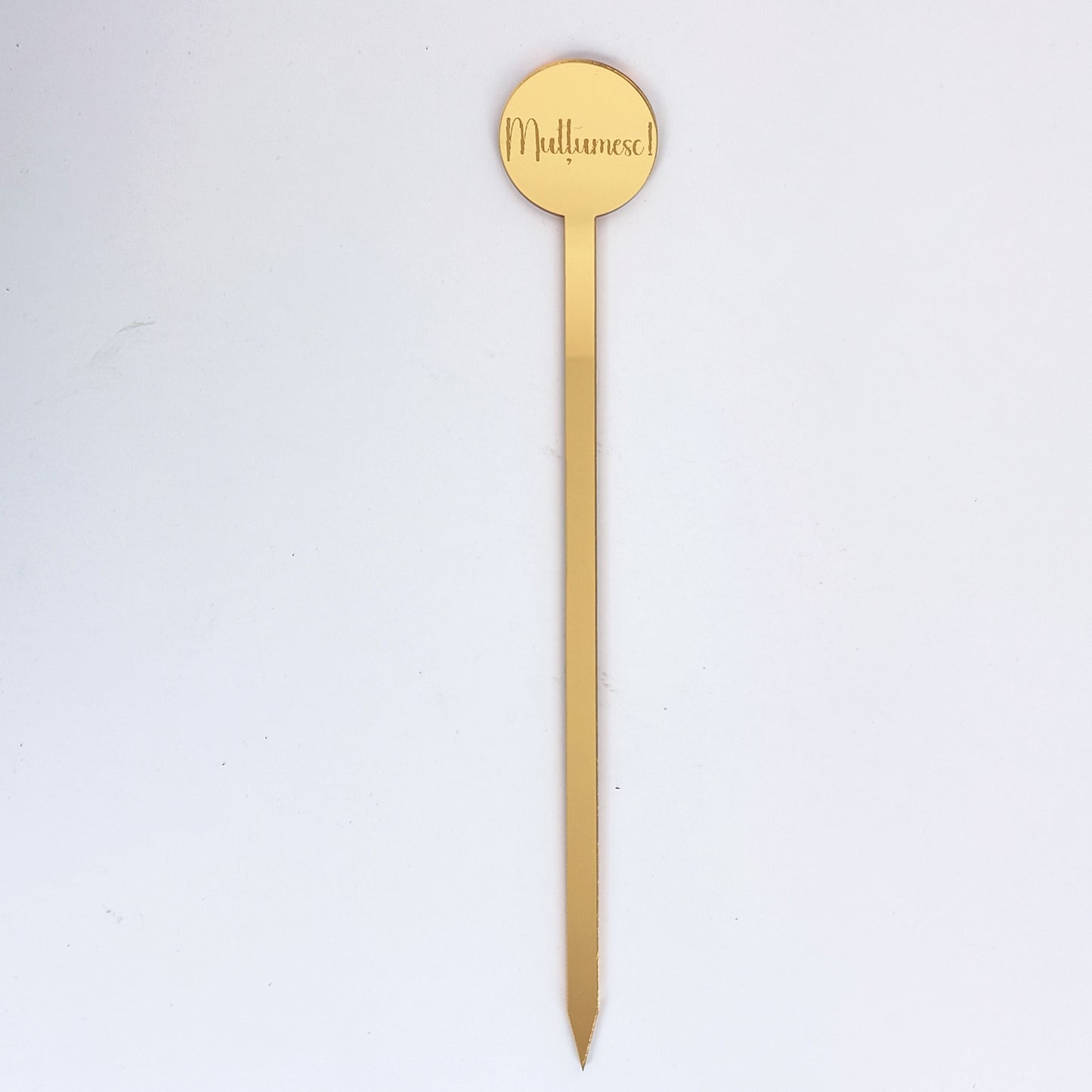 Topper Floral „Mulțumesc!”