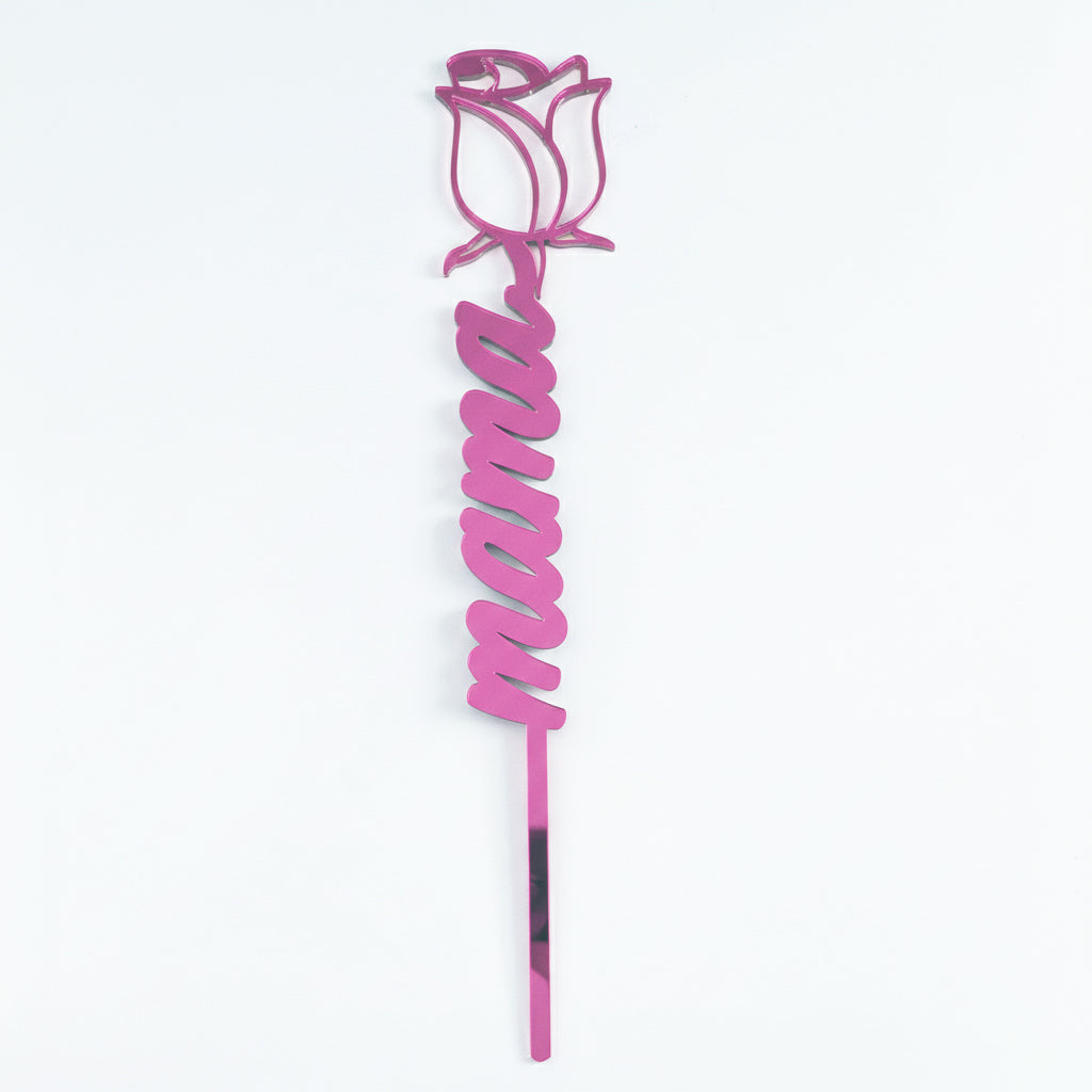 Topper Floral „Mama” cu Trandafir