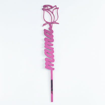 Topper Floral „Mama” cu Trandafir