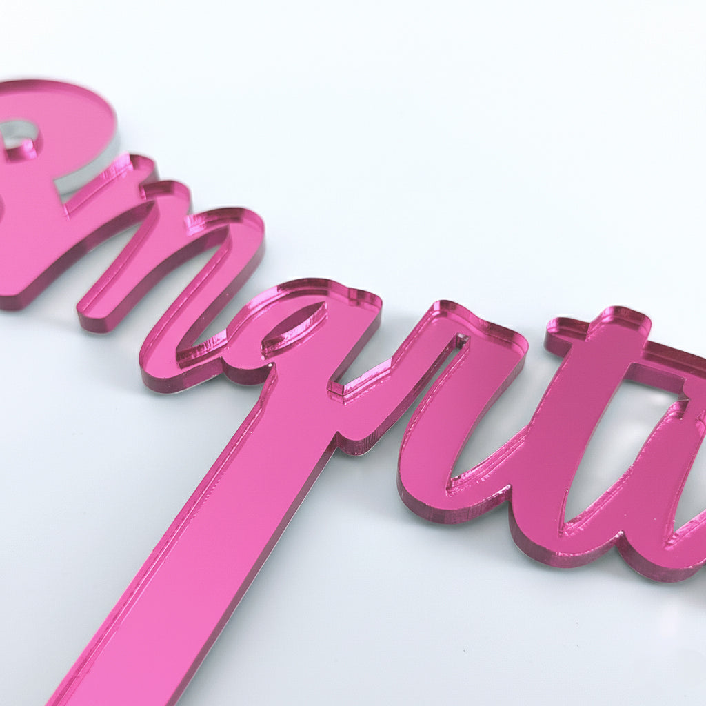 Topper Floral „8 Martie” cu Tijă Scurtă