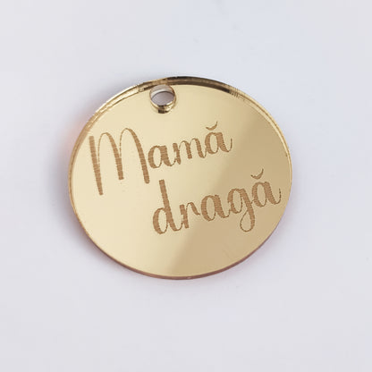 Pandantiv Circular „Mamă dragă”