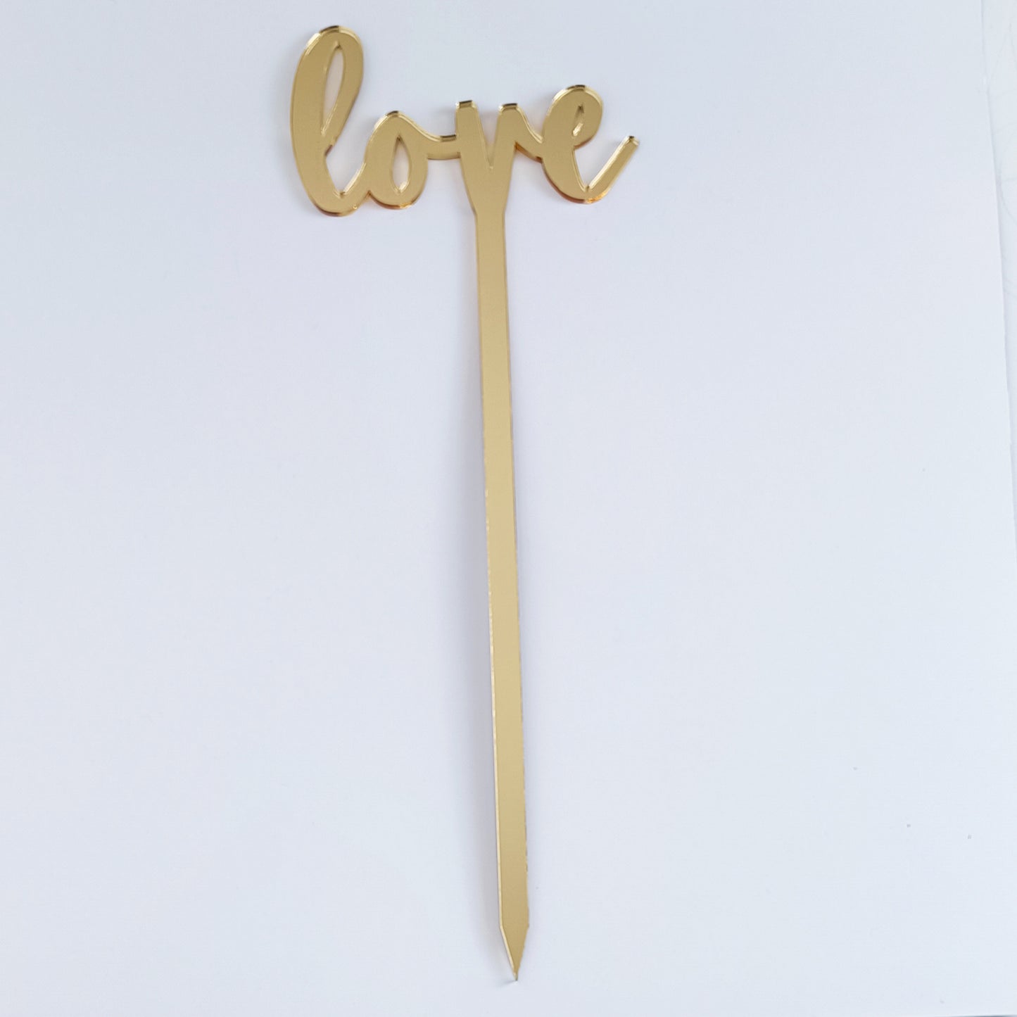 Topper Floral „Love” cu Tijă Lungă