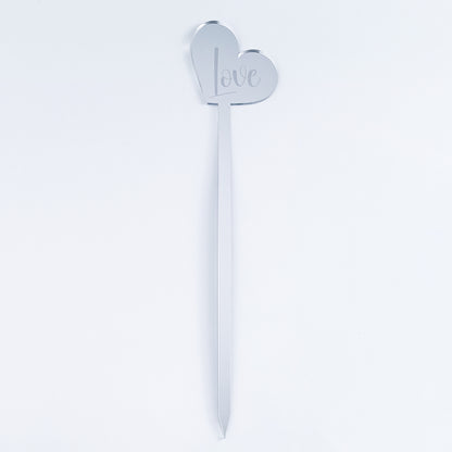 Topper Floral Inimă „Love”