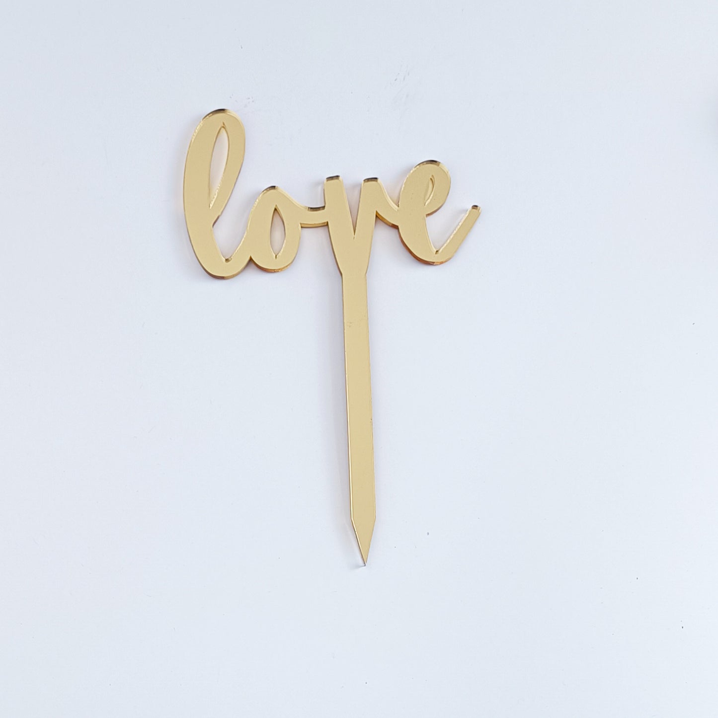 Topper Floral „Love” cu Tijă Scurtă