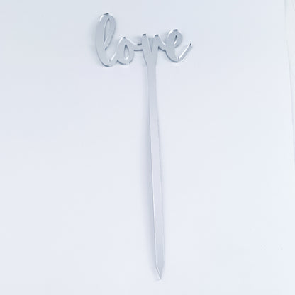 Topper Floral „Love” cu Tijă Lungă