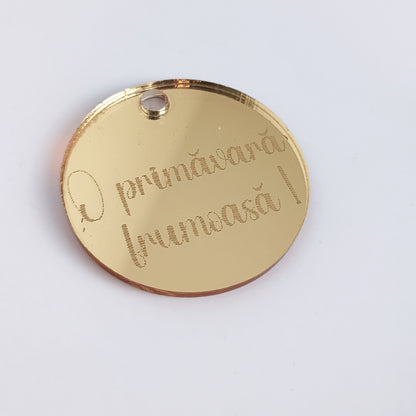 Pandantiv Circular „O primăvară frumoasă!”