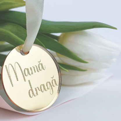 Pandantiv Circular „Mamă dragă”