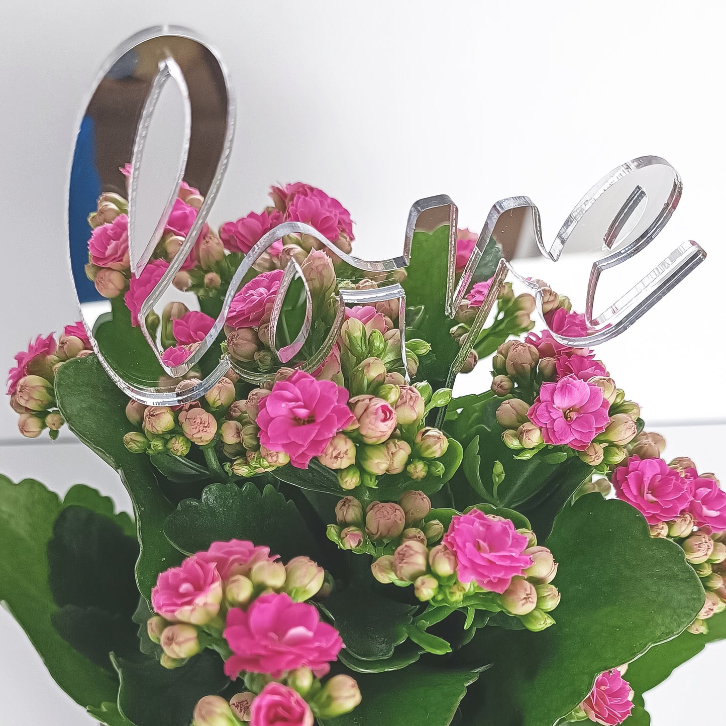 Topper Floral „Love” cu Tijă Scurtă