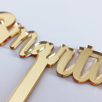 Topper Floral „8 Martie” cu Tijă Scurtă