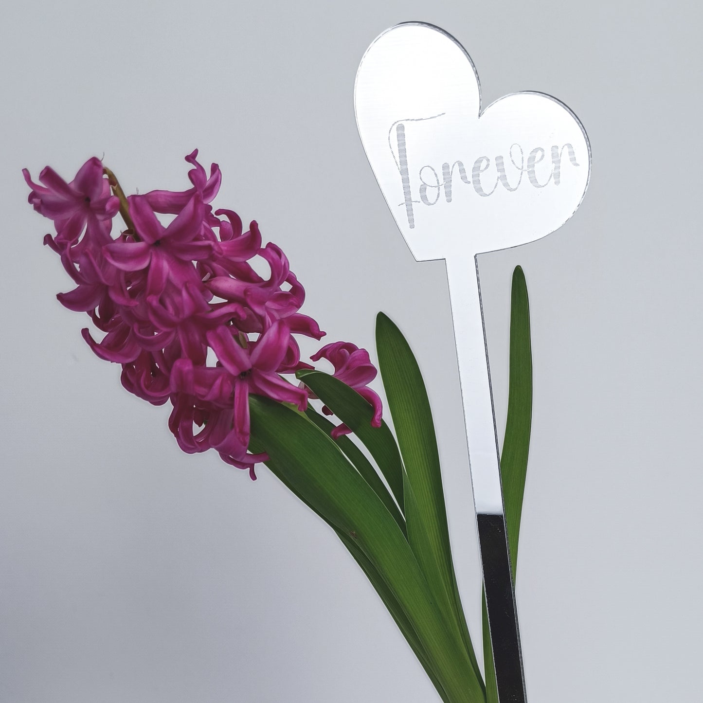 Topper Floral Inimă „Forever”