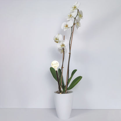 Topper Floral „La mulți ani!”