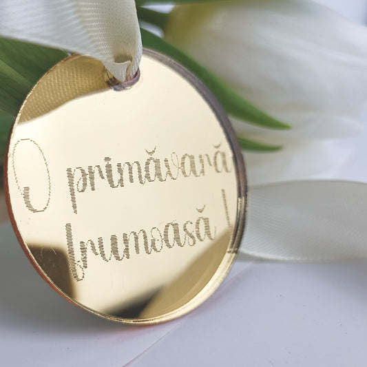 Pandantiv Circular „O primăvară frumoasă!”