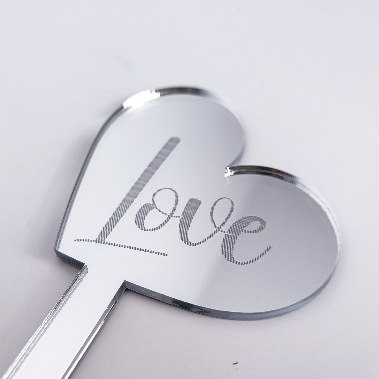 Topper Floral Inimă „Love”